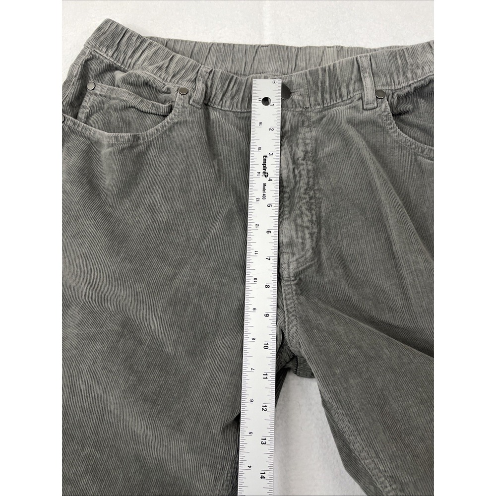 BearBottom 5 Pocket Relaxed Fit Pants Moss Gray Corduroy XL Mens 32 Inseam - Picture 5 of 6